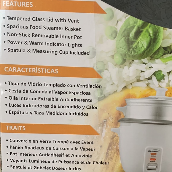 4 cups rice cooker with food steamer - Picture 2 of 4